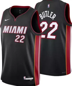 Nike Youth Miami Heat Jimmy Butler 22 Black Swingman Jersey