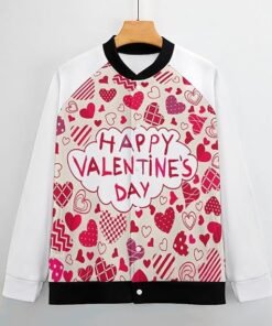 Happy Valentine's Day Varsity Jacket