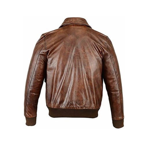 A2 Flight Aviator Leather Jacket - Image 2