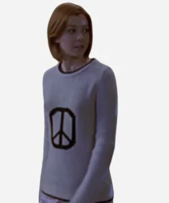 Alyson Hannigan Buffy The Vampire Slayer Peace Sign Sweater