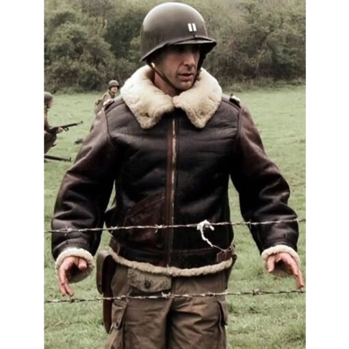 Band of Brothers David Schwimmer Leather Jacket - Image 2
