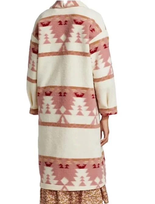 Yellowstone Season 5 Beth Dutton Pink Coat - Image 2