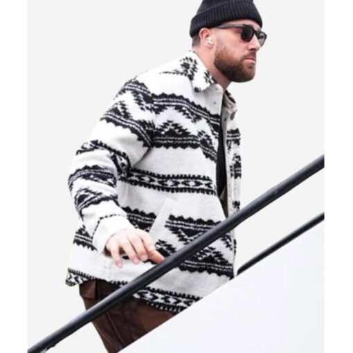 Chiefs vs Broncos Travis Kelce Patterned Jacket - Image 2