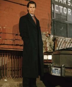 Christian Bale American Psycho Black Trench Coat