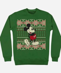 Christmas Mickey Mouse Snowflake Sweatshirt