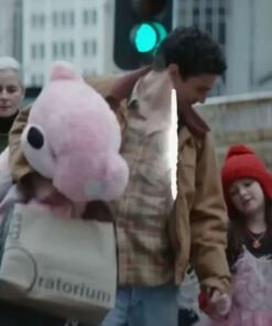 Christopher Abbott Wolf Man 2025 Brown Jacket