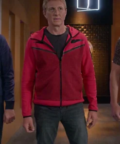 Cobra Kai Johnny Lawrence Red Hoodie