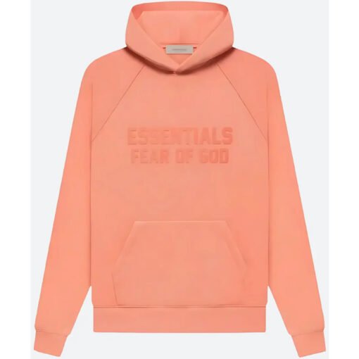 Coral Essentials Fear Of God Hoodie