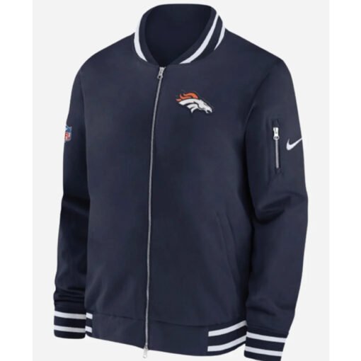 Denver Broncos Sideline Coach Blue Jacket - Image 2