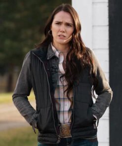Eden Brolin Yellowstone Black Vest