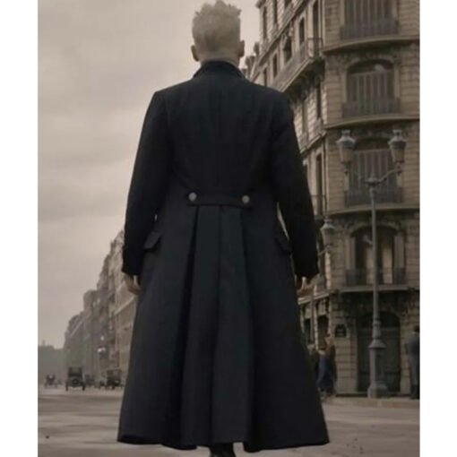 Fantastic Beasts 2 Black Wool Trench Coat - Image 3