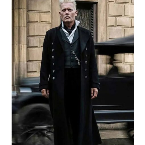 Fantastic Beasts 2 Black Wool Trench Coat - Image 2
