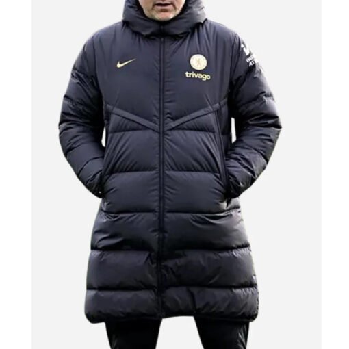 Graham Potter Chelsea FC Black Puffer Coat - Image 2