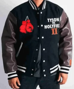 Headgear Tyson Vs Holyfield Varsity Jacket