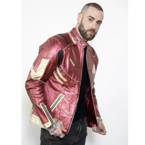 Iron Man Inspired Leather Jacket - Image 6