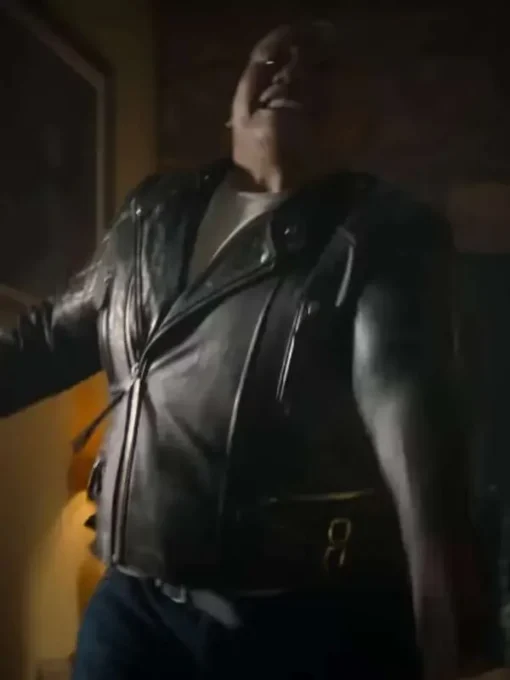 Novocaine 2025 Jacob Batalon Black Leather Jacket