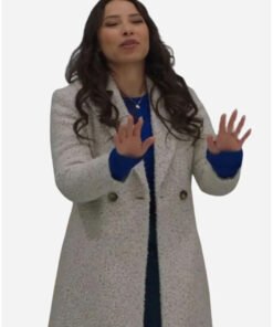 Jessica Parker Kennedy Under The Christmas Sky Sherpa Coat