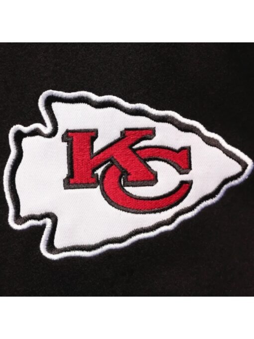 Kansas City Chiefs Black & Tan Varsity Jacket - Image 3