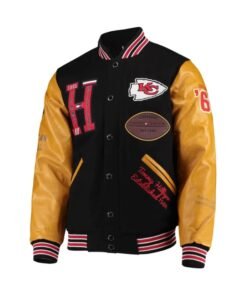 Kansas City Chiefs Black & Tan Varsity Jacket