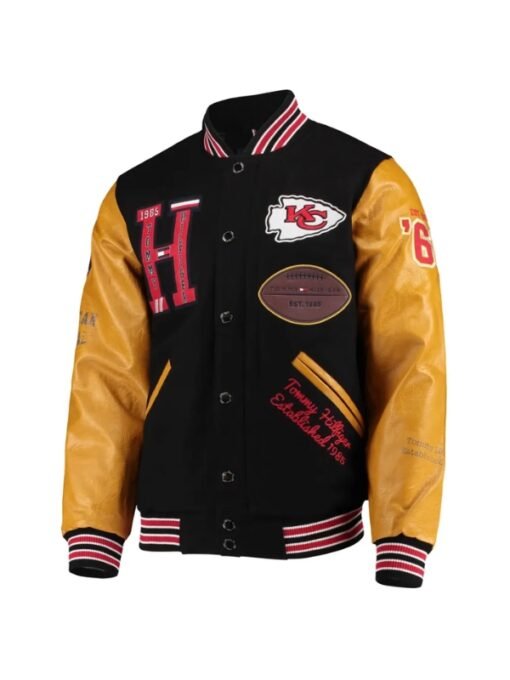Kansas City Chiefs Black & Tan Varsity Jacket