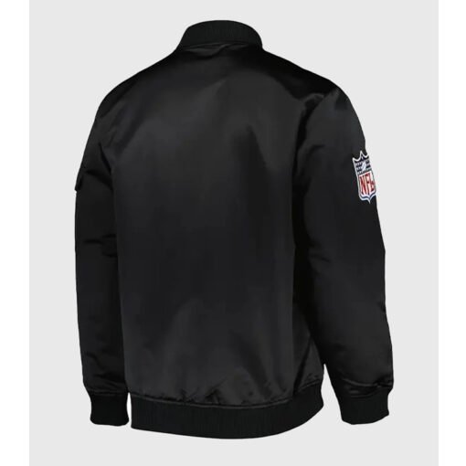 Kansas City Chiefs Team Leader Satin Bomber Jacket - Image 3