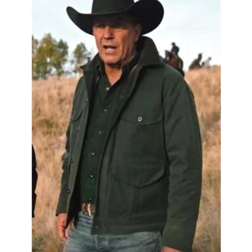 Kevin Costner Yellowstone Green Jacket - Image 2