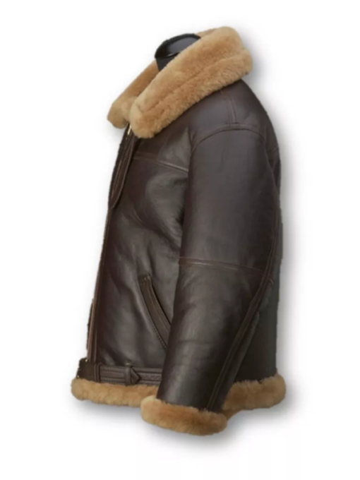 Kraven the Hunter 2024 Aaron Taylor Shearling Jacket - Image 4