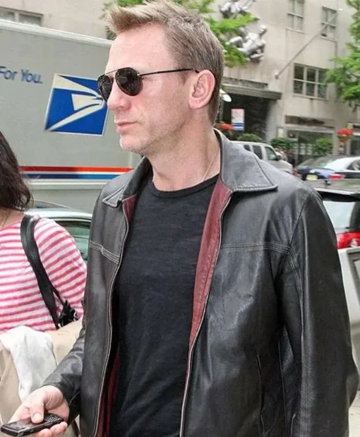 Layer Cake Daniel Craig Leather Jacket - Image 2