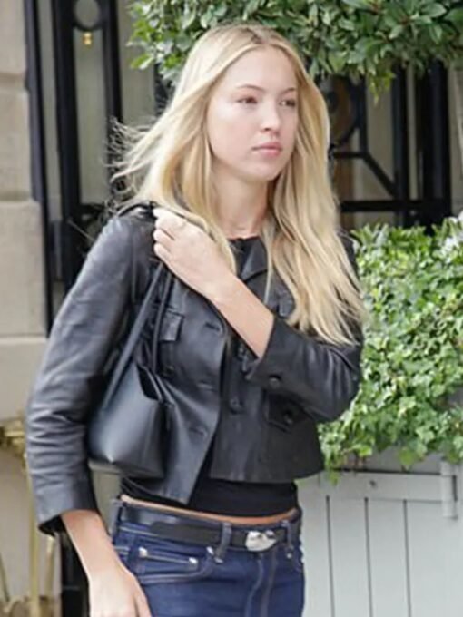 Lila Moss Paris Fashion Week Leather Jacket - Image 3