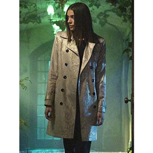 Locke And Key Laysla De Oliveira Leather Coat - Image 2
