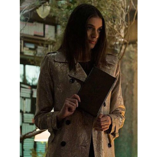 Locke And Key Laysla De Oliveira Leather Coat - Image 3