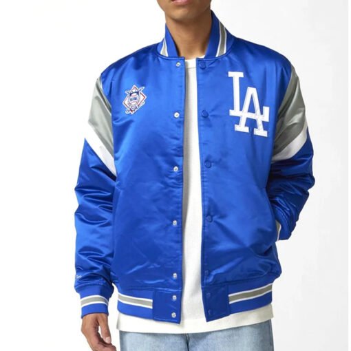 Los Angeles Dodgers Heavyweight Satin Jacket - Image 3