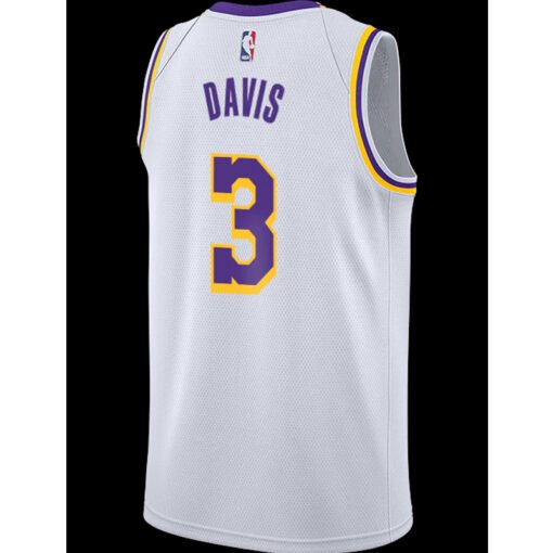 Los Angeles Lakers Anthony Davis White Jersey - Image 2