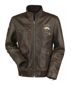 Call of Duty WWII Men’s Brown Leather Jacket