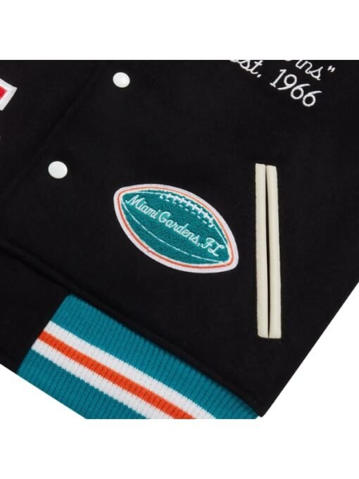 Miami Dolphins Varsity Jacket - Image 5