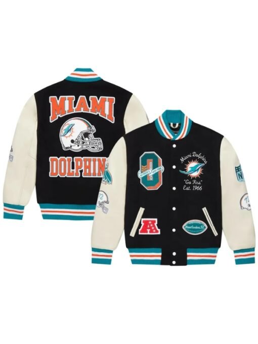 Miami Dolphins Varsity Jacket - Image 6