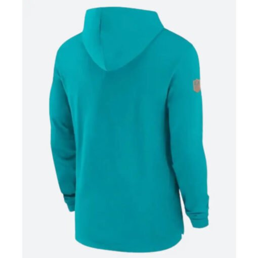 Miami Dolphins Sideline Blue Hoodie - Image 2