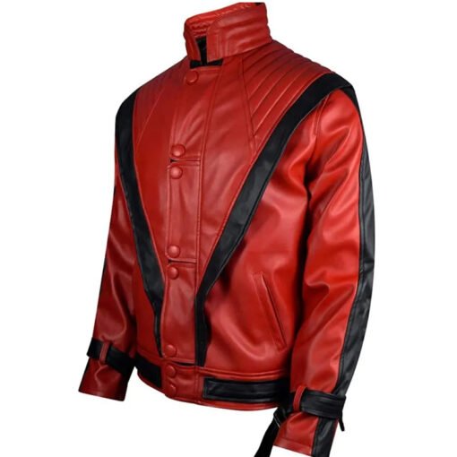 Michael Jackson Red Leather Jacket - Image 3