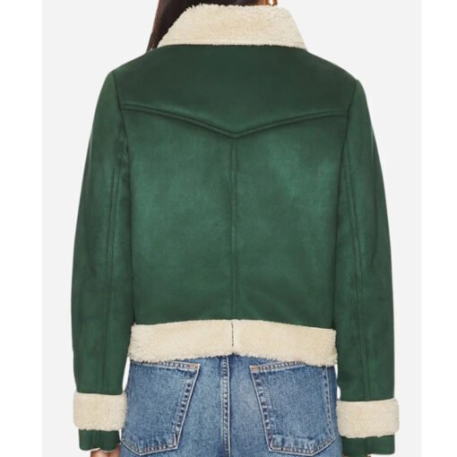 Michelle Trading Up Christmas Suede Leather Jacket - Image 2