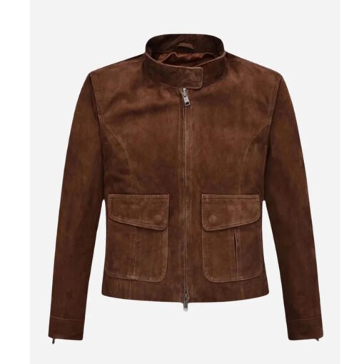 Mission Impossible Hayley Atwell Suede Leather Jacket - Image 2