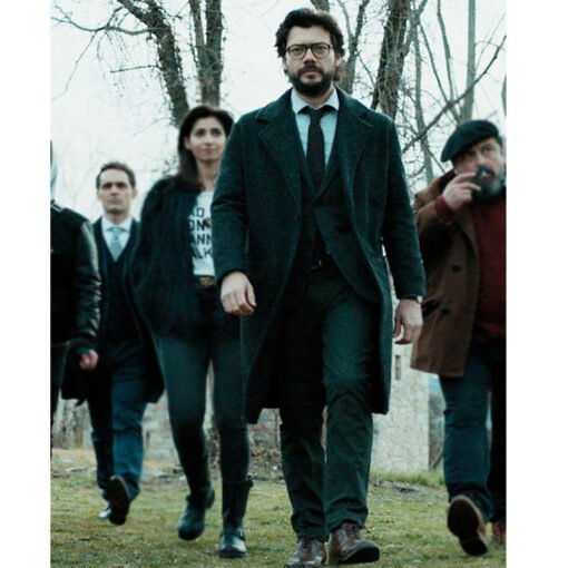 Money Heist El Professor Wool Coat - Image 2