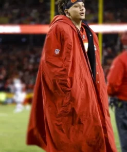 Patrick Mahomes Red Cape Coat