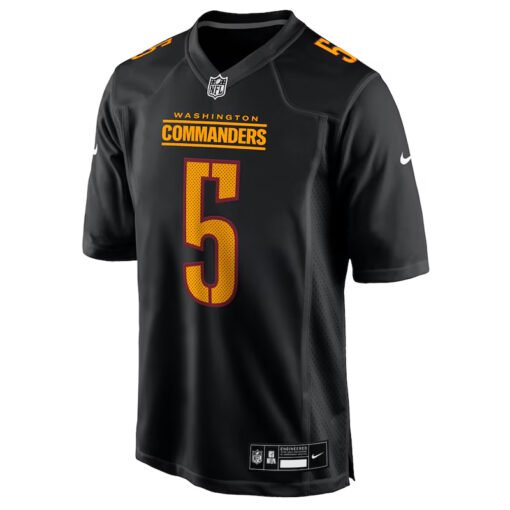 Nike Jayden Daniels Carbon Black Commanders Jersey - Image 2