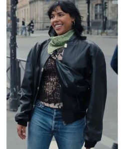 Paloma Castel La Maison Black Leather Jacket