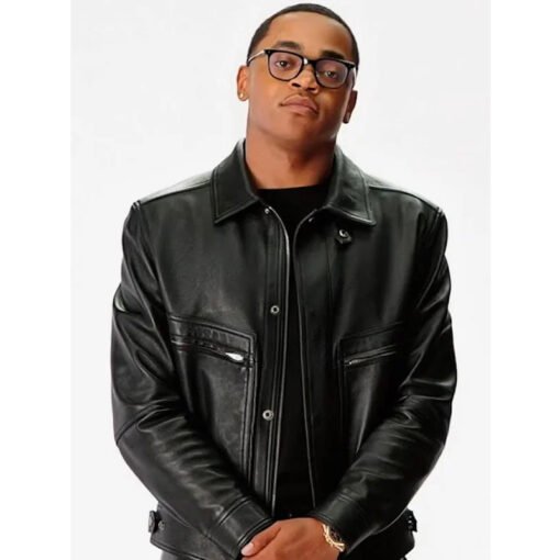 Power Book II Ghost Black Leather Jacket