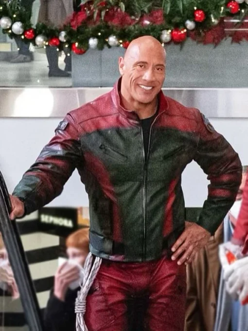 Dwayne Johnson Red One Leather Jacket - Image 7