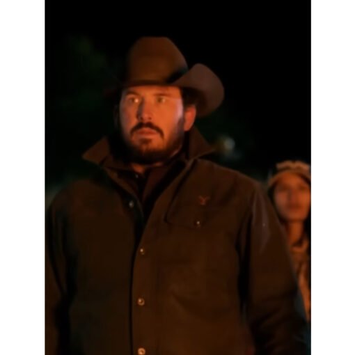 Rip Wheeler Yellowstone Black Leather Jacket - Image 2