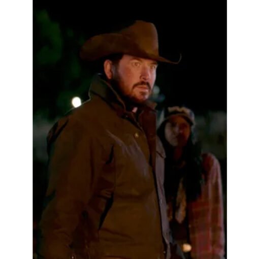 Rip Wheeler Yellowstone Black Leather Jacket - Image 3