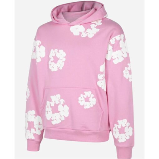 Rising Simone Biles Pink Flower Hoodie - Image 4