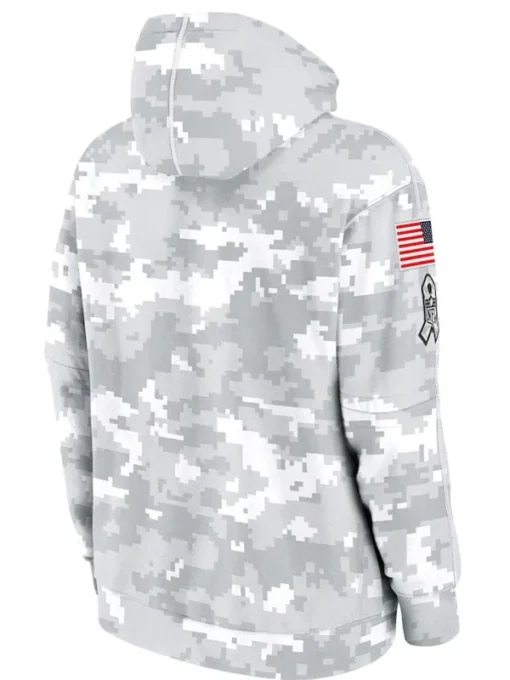 San Francisco 49ers Salute To Service Camo 2024 Hoodie - Image 2
